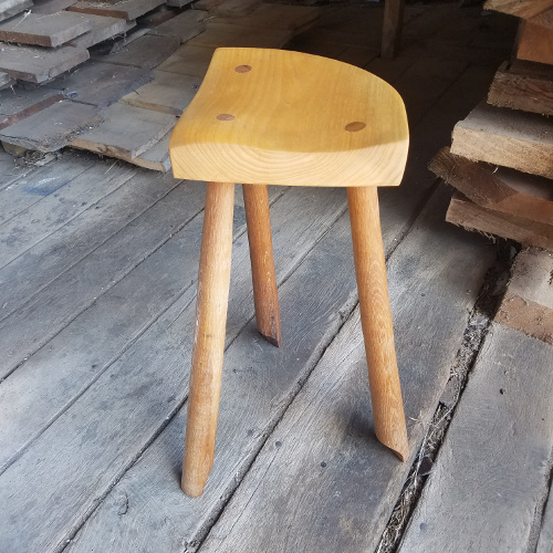 Stool in American ash