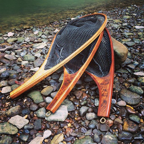 Landing nets for fly-fishing